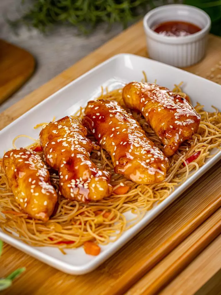 Baked Honey Garlic Chicken Tenders
