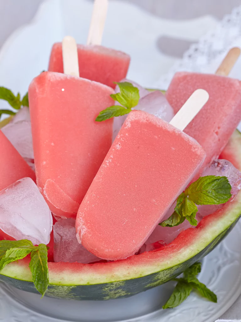 Watermelon Juice 8 Watermelon Popsicles