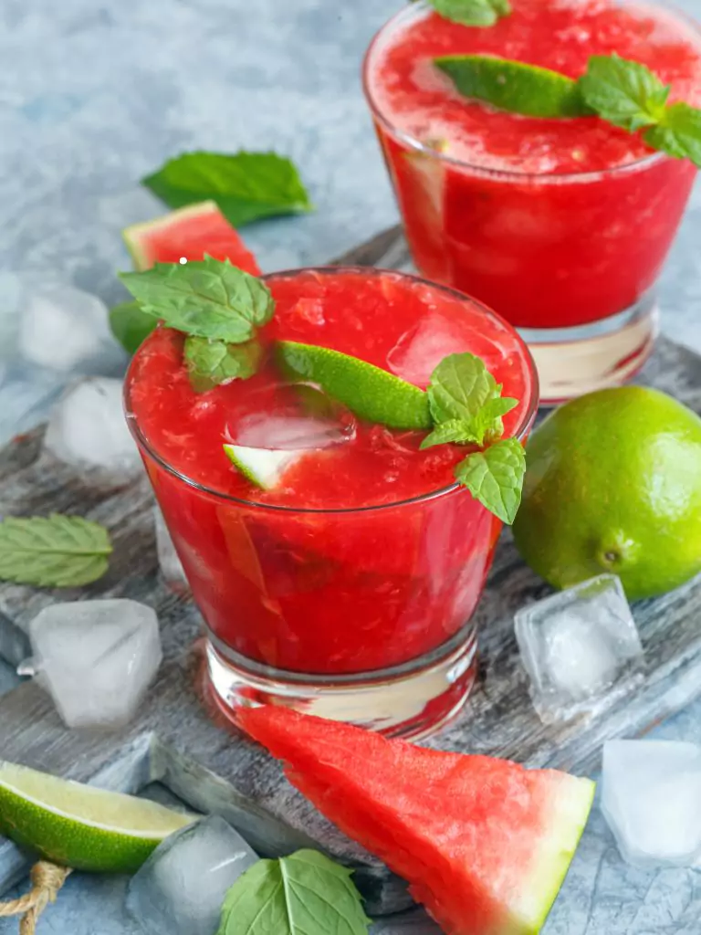 Watermelon Juice 3 Watermelon Refresher with Mint