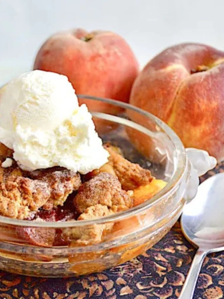 Classic peach cobbler