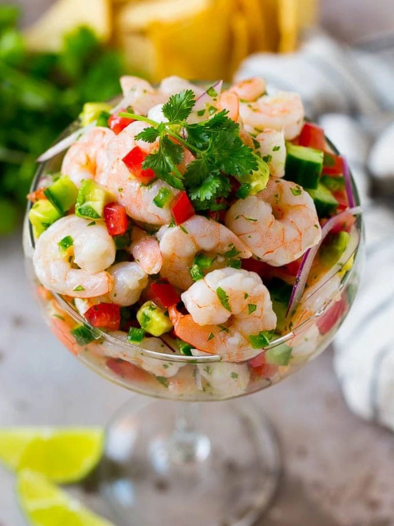 Classic shrimp ceviche