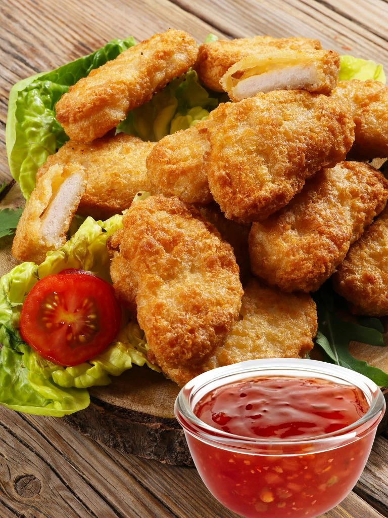 Sweet chili glazed nuggets