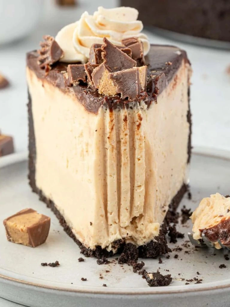 No-bake peanut butter cheesecake