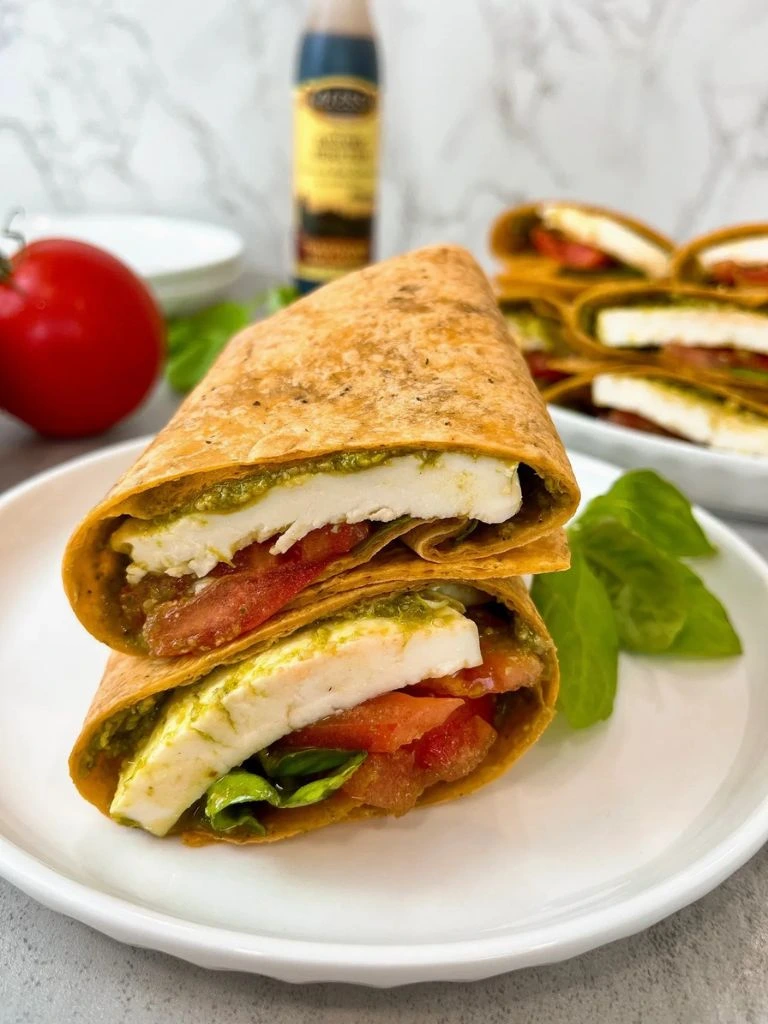 Caprese veggie wraps