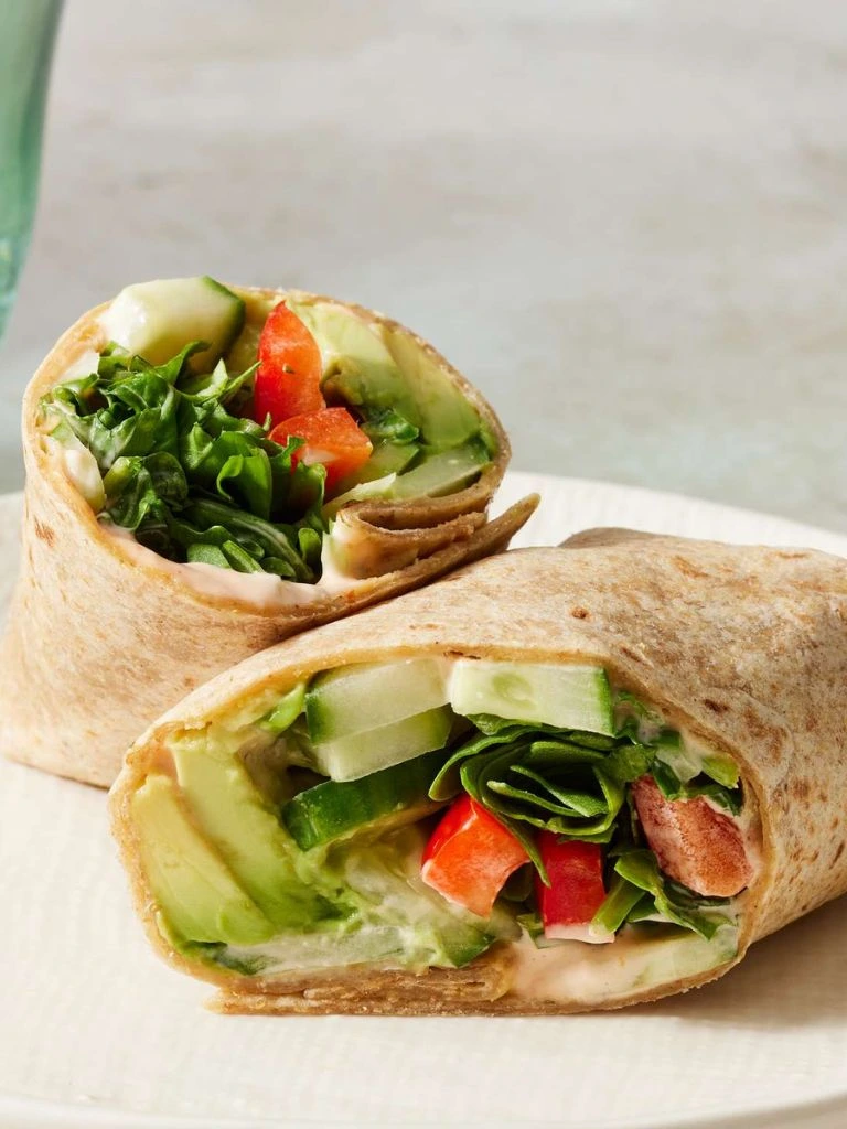  Cucumber and avocado wrap