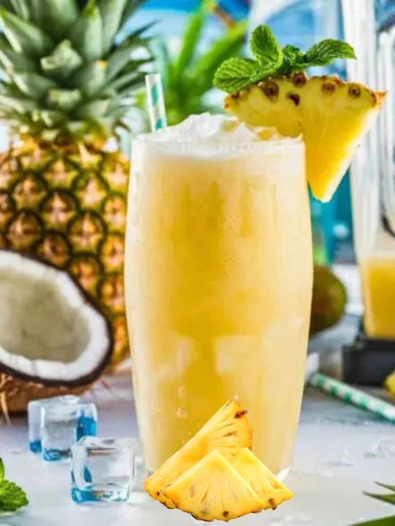 Pineapple Juice 3 Pineapple coconut cooler
