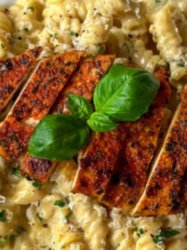 Garlic Parmesan Chicken with Whole Wheat Pasta