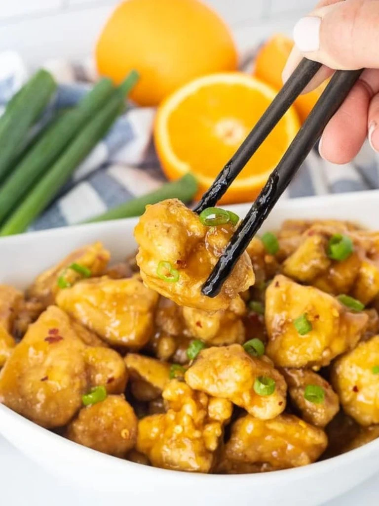 Simple orange chicken