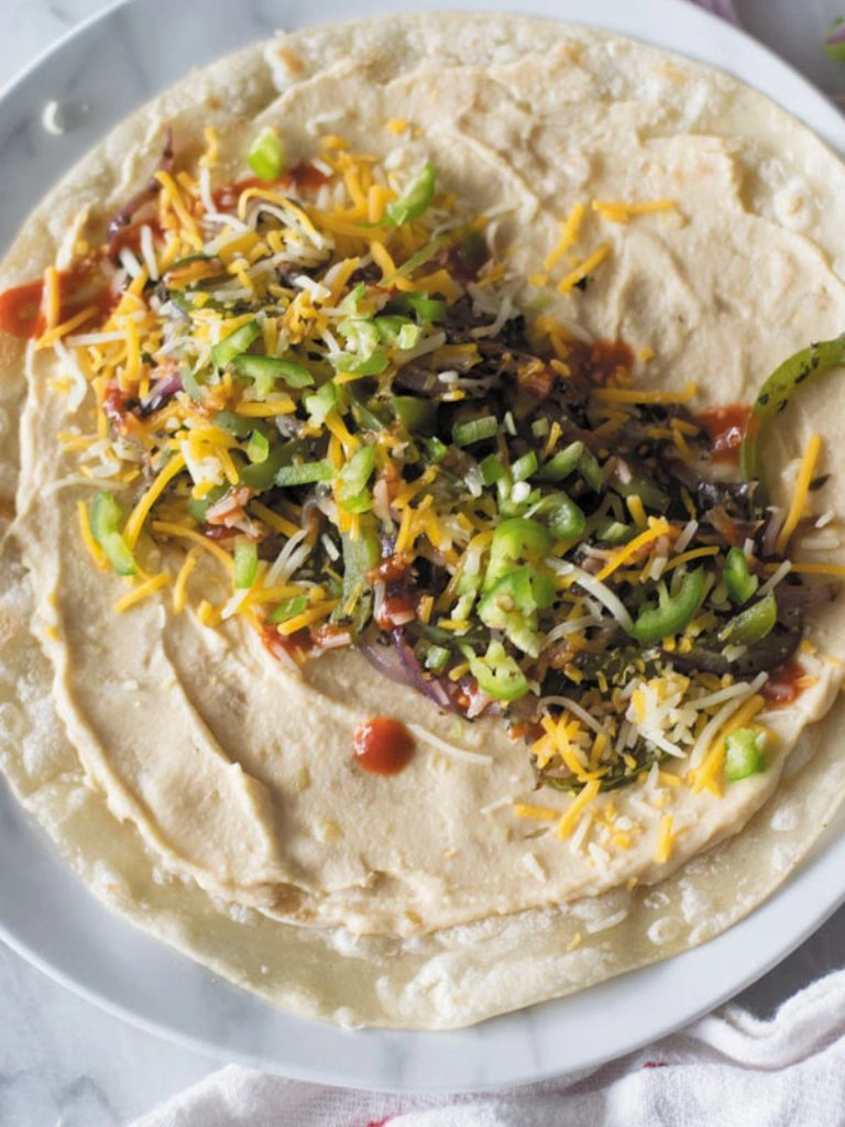 Spicy sriracha veggie wrap