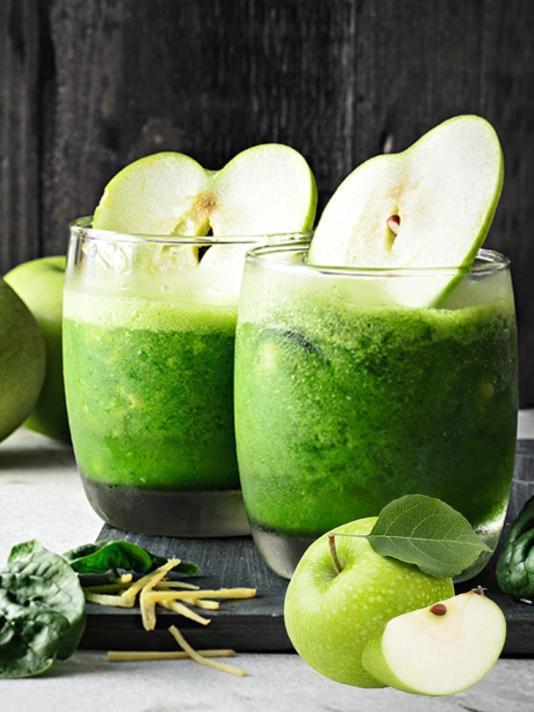 Green Apple And Spinach Juice