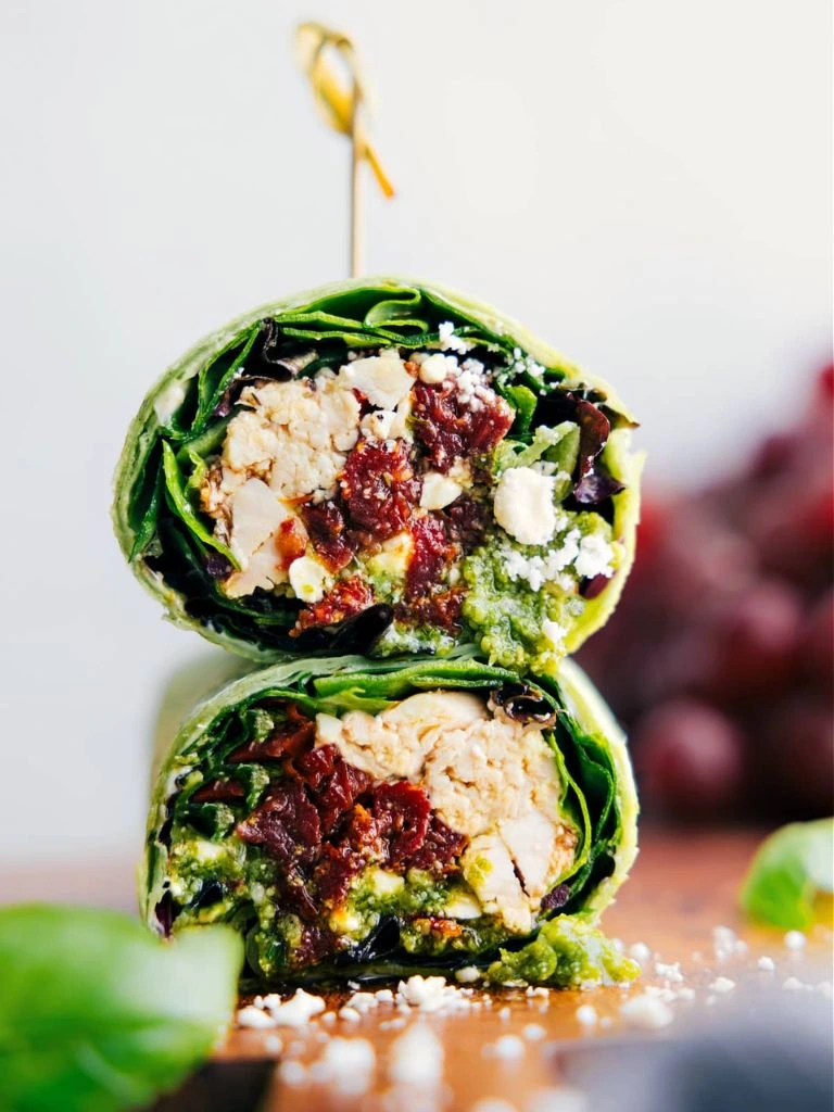 4 Mediterranean feta wrap