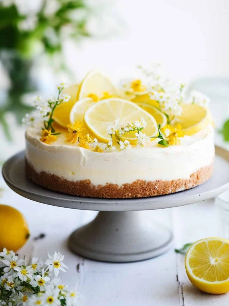  No-bake lemon cheesecake