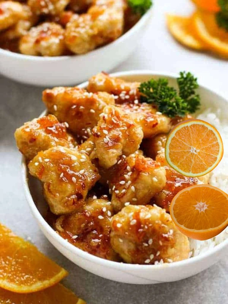 Baked orange chicken