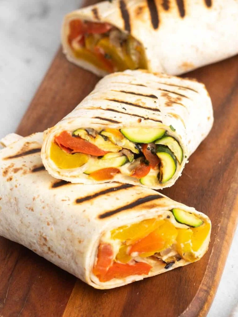 Grilled veggie wrap