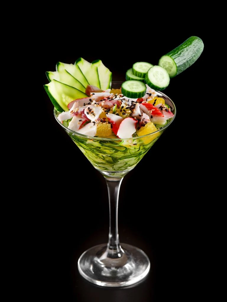 Cucumber shrimp ceviche