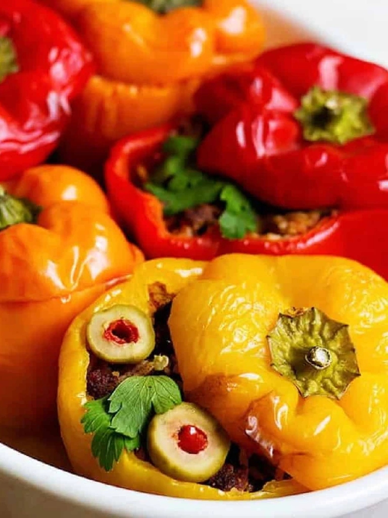 Stuffed Bell Peppers 8 Mediterranean stuffed bell peppers
