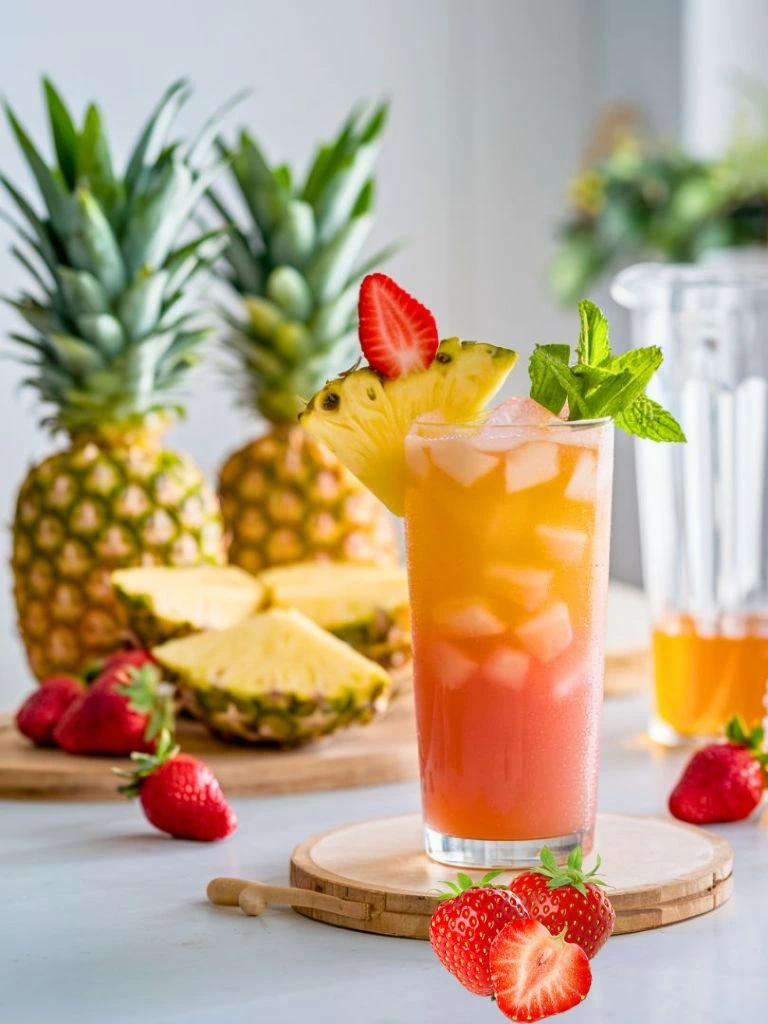 Pineapple Juice 8 Pineapple strawberry splash