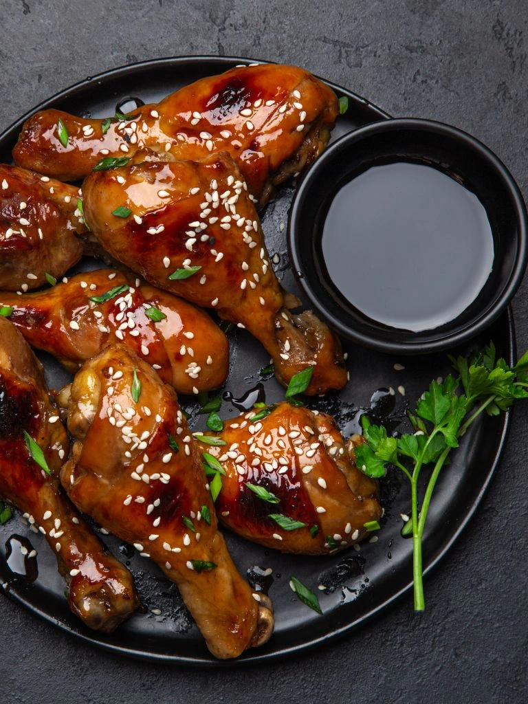 Teriyaki glazed nuggets