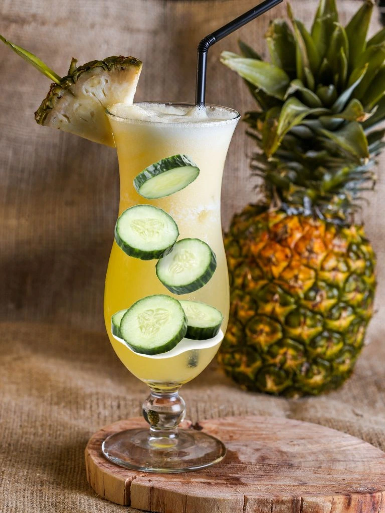 Pineapple Juice 9 Pineapple cucumber cooler