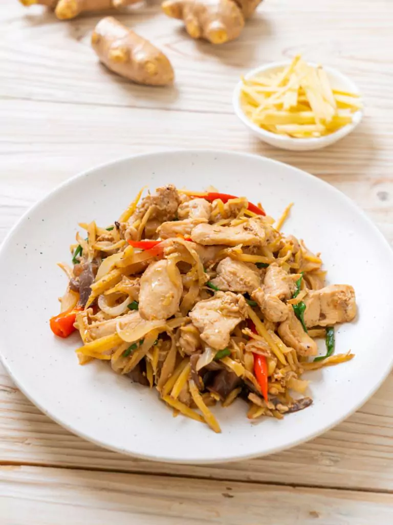 Easy stir fry with ginger