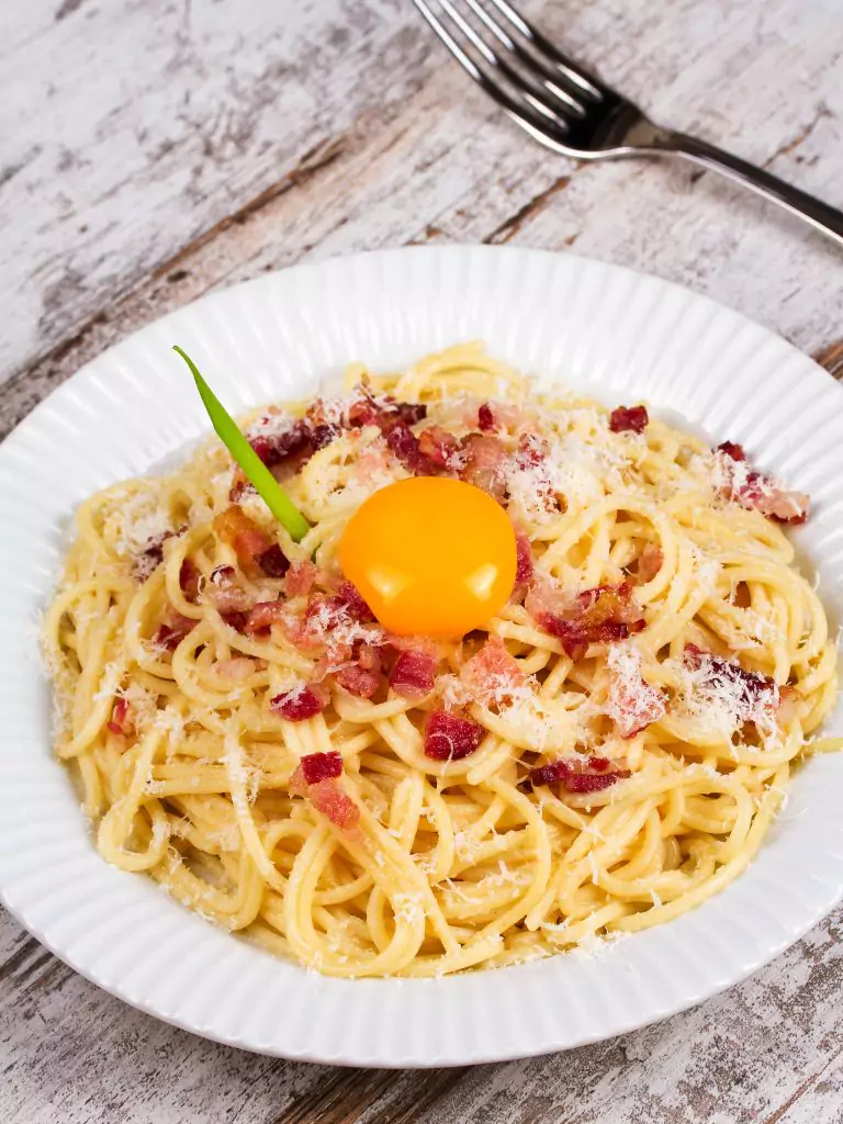 Garlic Parmesan Chicken Pasta with Bacon