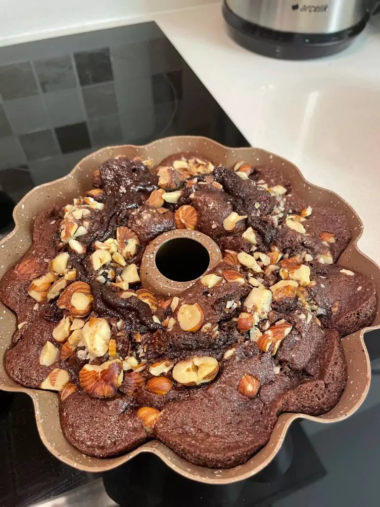 Chocolate Cake 13 Homemade dark chocolate cake with hazelnut