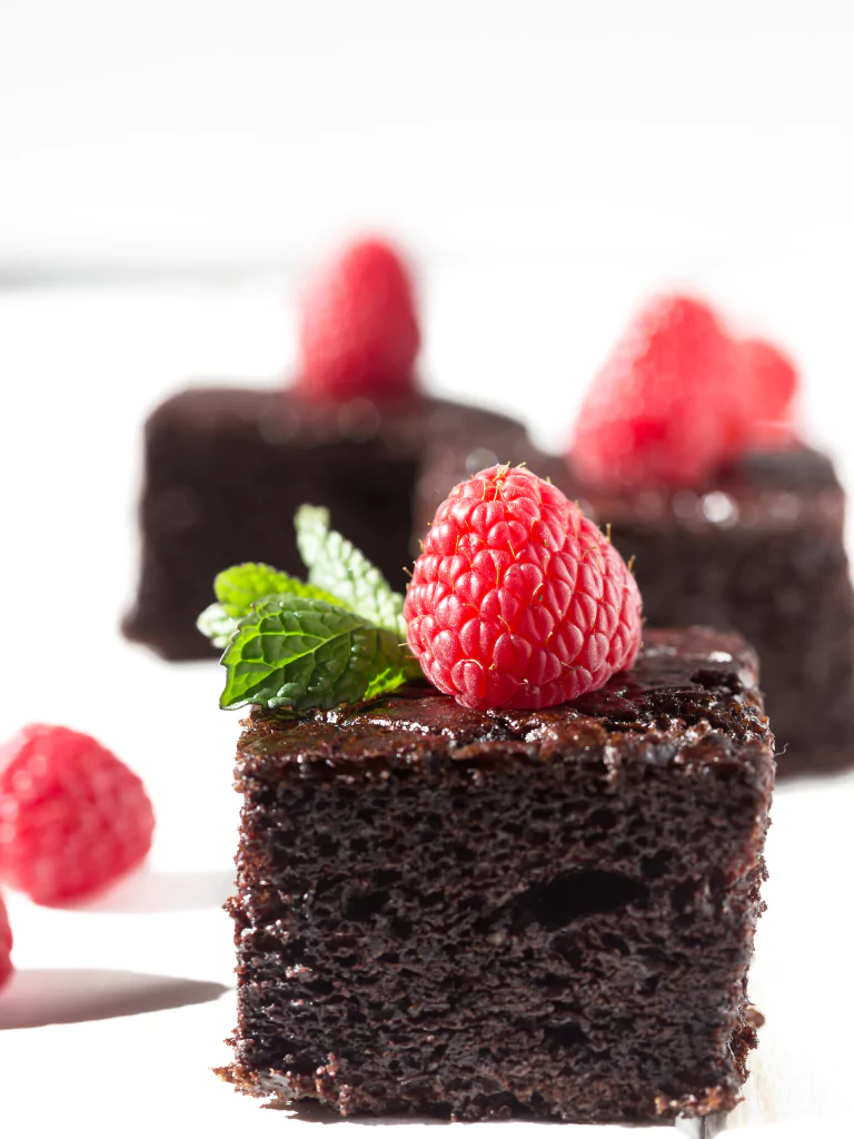 Chocolate Cake 5 Homemade dark chocolate cake with raspberry filling