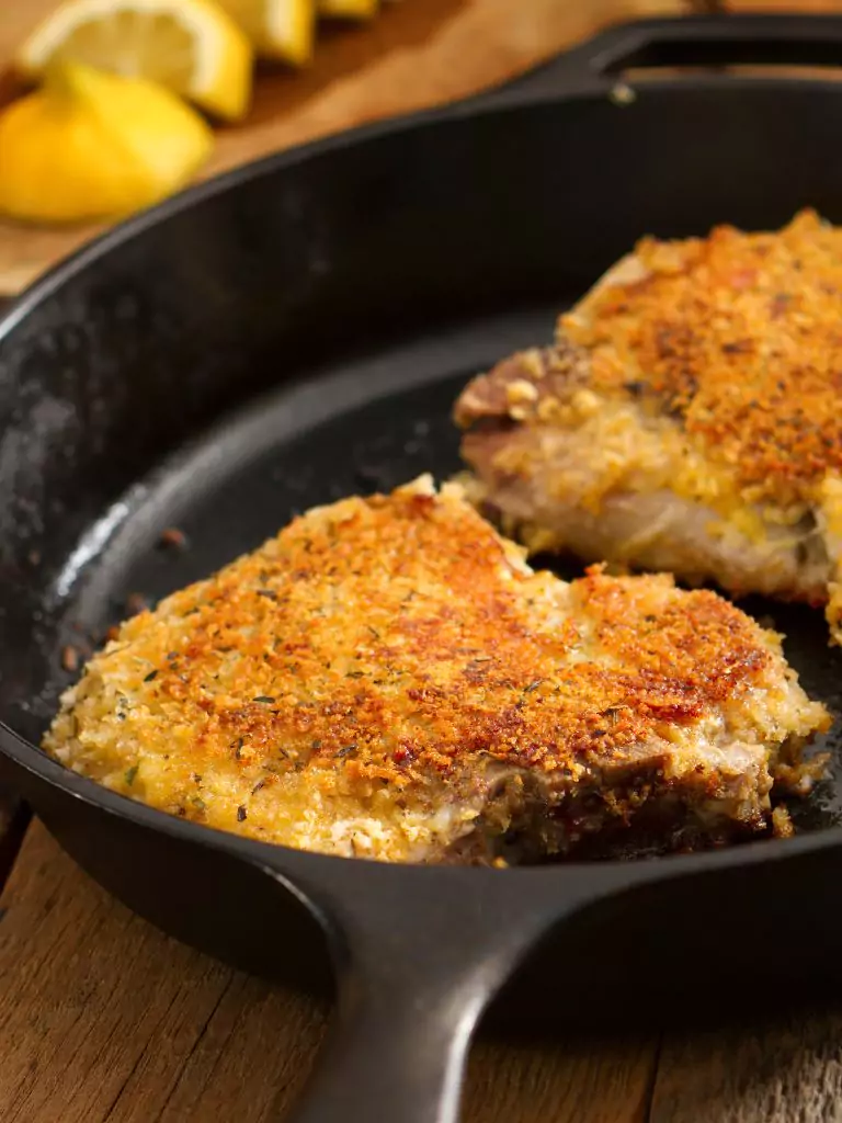 Parmesan-crusted chicken breast