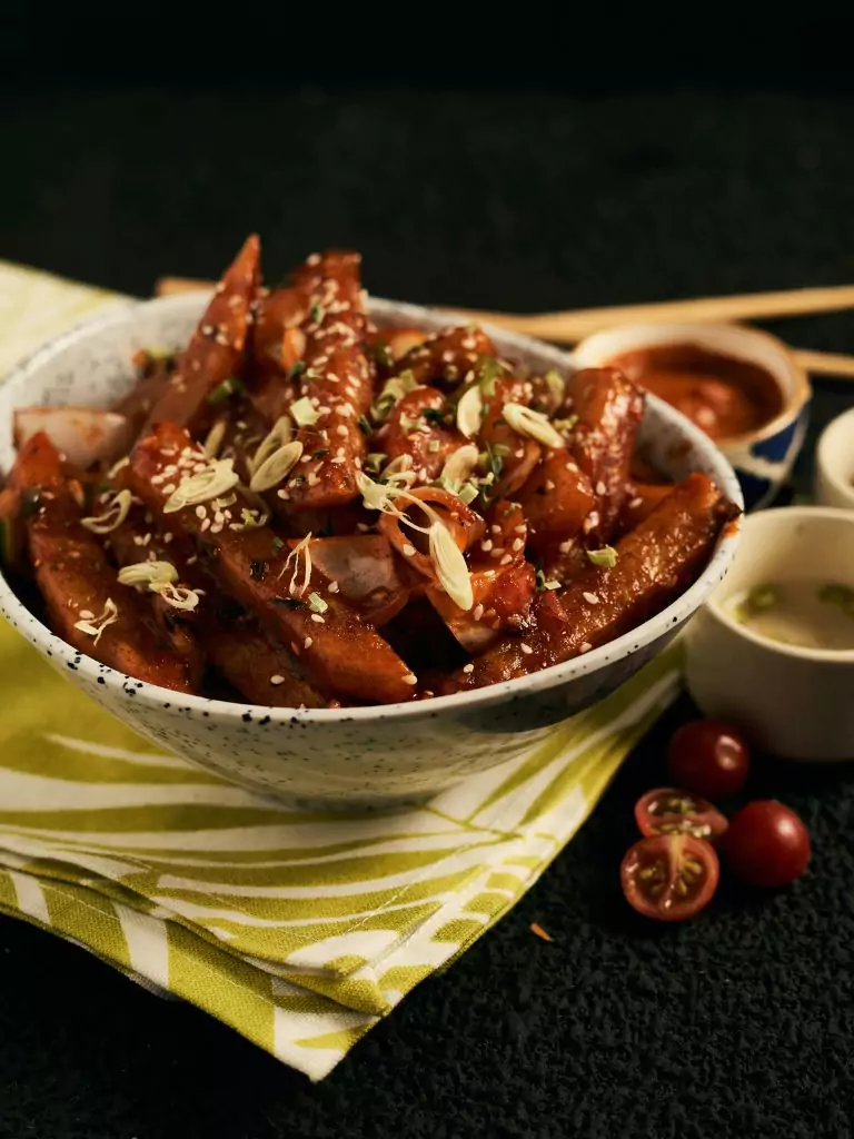 Spicy broccoli and mushroom stir fry