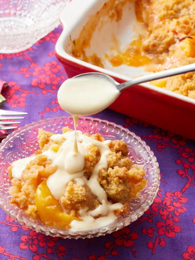  Peach Crumble With Maple Syrup
