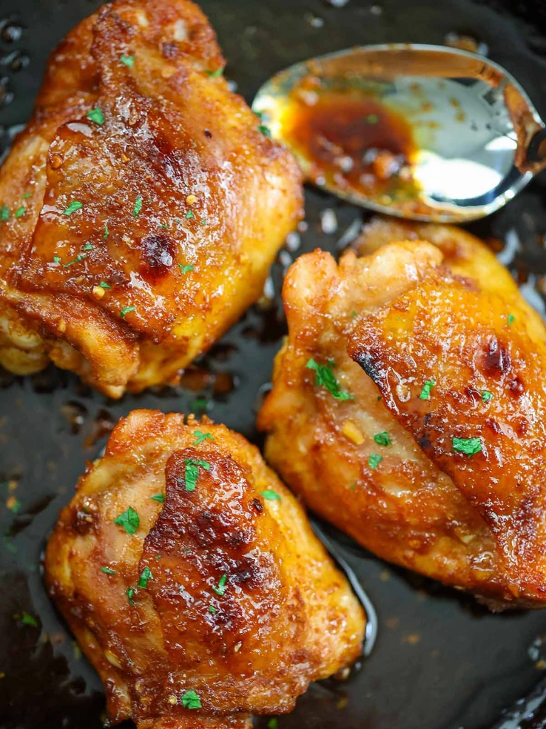Chicken Thigh Recipes 3 Honey Garlic Chicken ThighsHoney Garlic Chicken Thighs