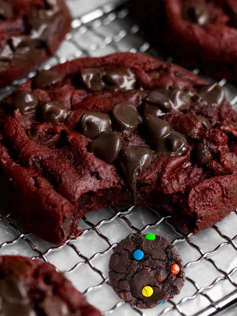 Red Velvet Chocolate Chip Cookies
