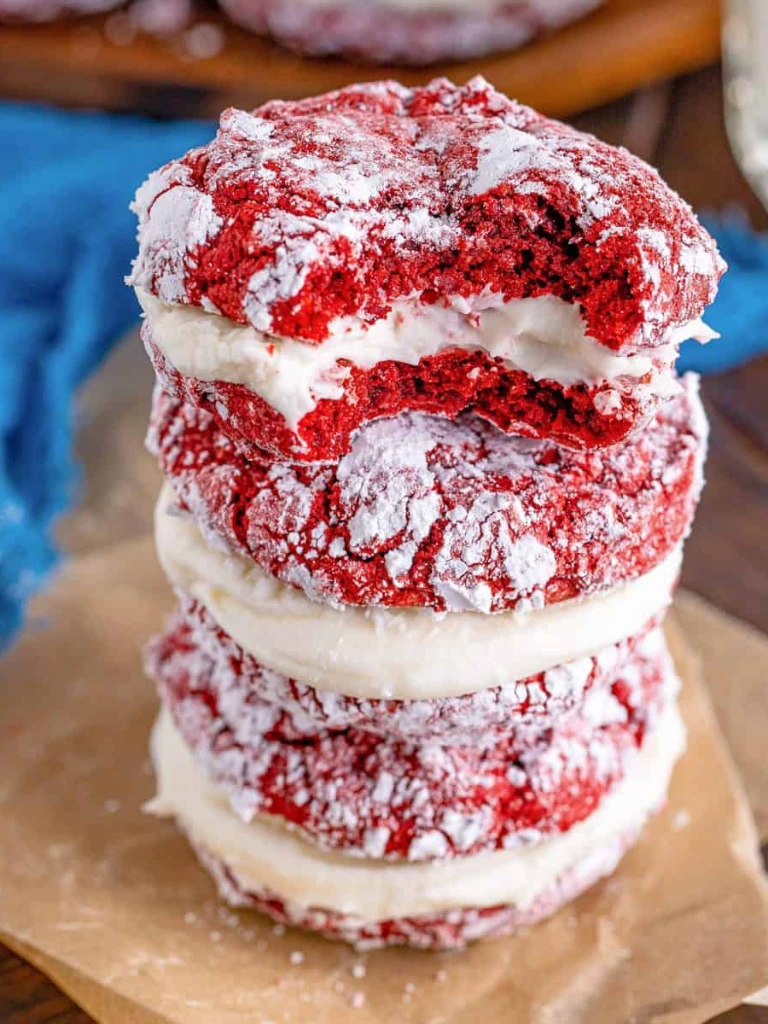 Red Velvet Sandwich Cookies