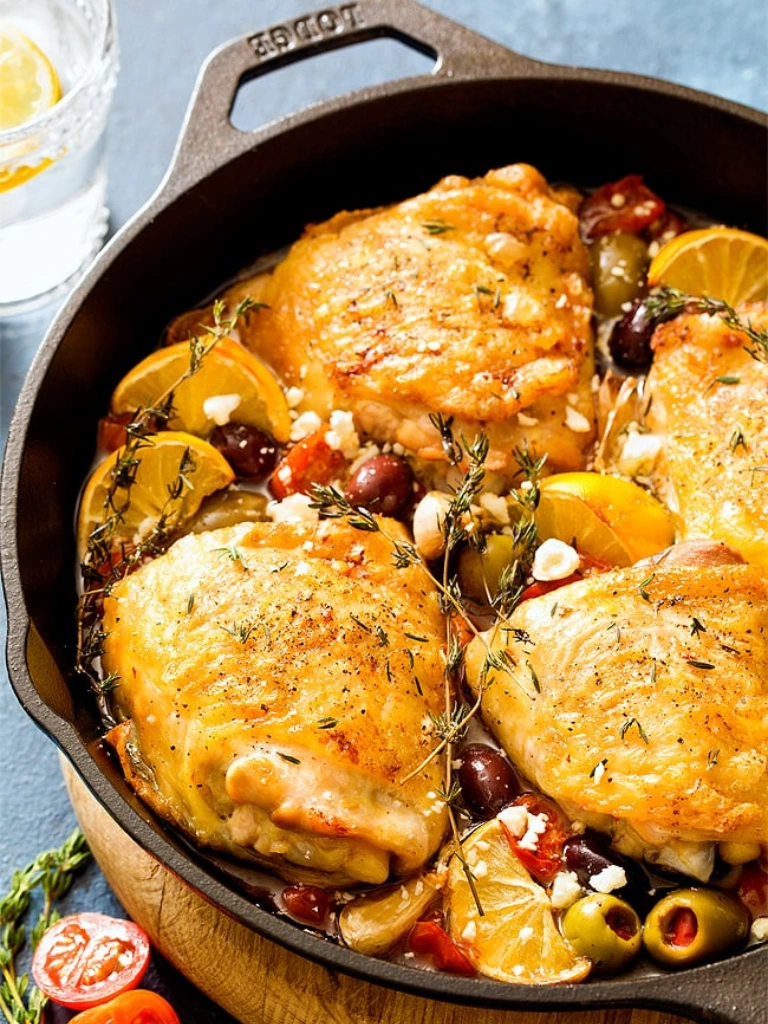 Chicken Thigh Recipes 8 Mediterranean Chicken Thighs