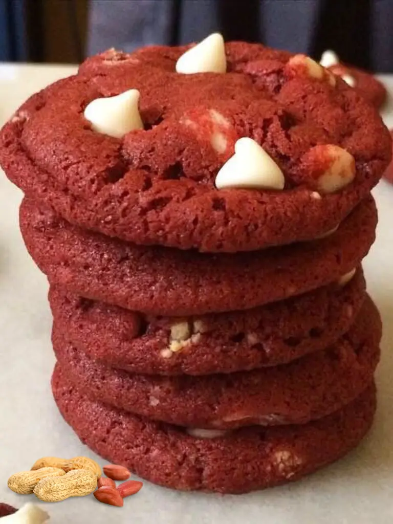 Red Velvet Peanut Butter Cookies